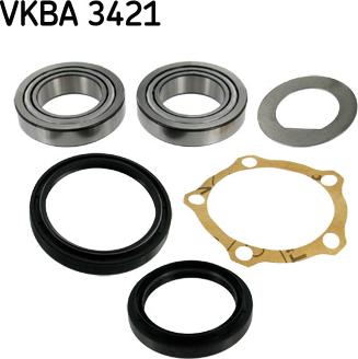 SKF VKBA 3421 - Комплект підшипника маточини колеса autozip.com.ua