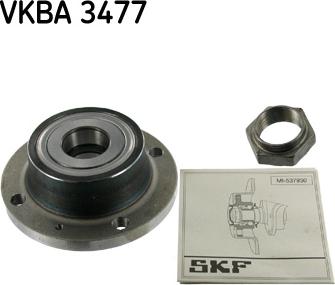 SKF VKBA 3477 - Комплект підшипника маточини колеса autozip.com.ua