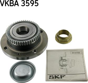 SKF VKBA 3595 - Комплект підшипника маточини колеса autozip.com.ua
