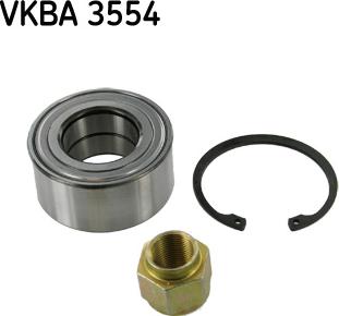 SKF VKBA 3554 - Комплект підшипника маточини колеса autozip.com.ua