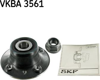 SKF VKBA 3561 - Комплект підшипника маточини колеса autozip.com.ua