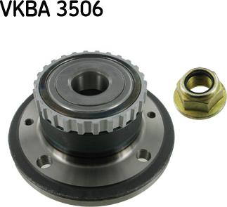 SKF VKBA 3506 - Комплект підшипника маточини колеса autozip.com.ua