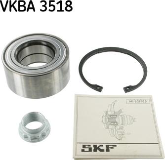 SKF VKBA 3518 - Комплект підшипника маточини колеса autozip.com.ua