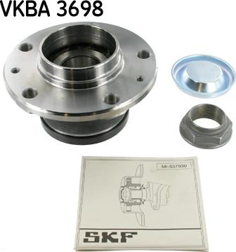 SKF VKBA 3698 - Комплект підшипника маточини колеса autozip.com.ua