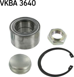 SKF VKBA 3640 - Комплект підшипника маточини колеса autozip.com.ua