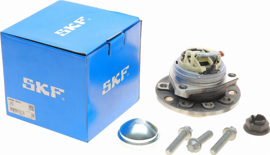 SKF VKBA 3651 - Комплект підшипника маточини колеса autozip.com.ua