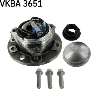 SKF VKBA 3651 - Комплект підшипника маточини колеса autozip.com.ua