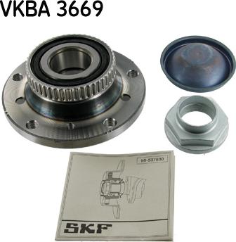 SKF VKBA 3669 - Комплект підшипника маточини колеса autozip.com.ua