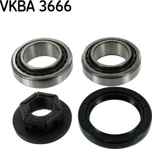 SKF VKBA 3666 - Комплект підшипника маточини колеса autozip.com.ua