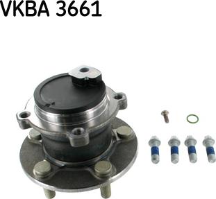 SKF VKBA 3661 - Комплект підшипника маточини колеса autozip.com.ua