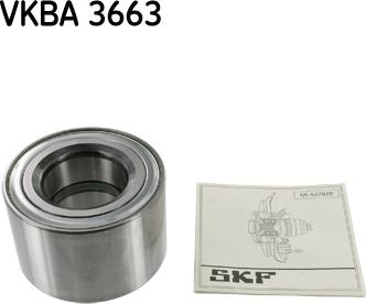 SKF VKBA 3663 - Комплект підшипника маточини колеса autozip.com.ua