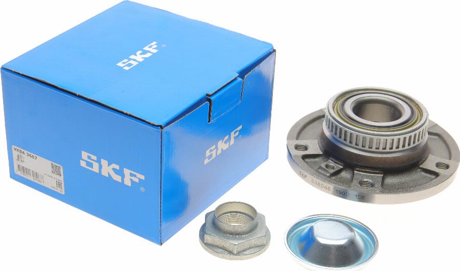 SKF VKBA 3667 - Комплект підшипника маточини колеса autozip.com.ua