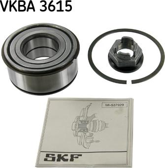 SKF VKBA 3615 - Комплект підшипника маточини колеса autozip.com.ua