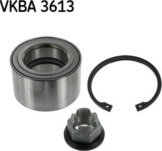 SKF VKBA 3613 - Комплект підшипника маточини колеса autozip.com.ua