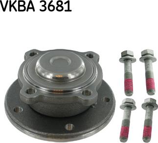 SKF VKBA 3681 - Комплект підшипника маточини колеса autozip.com.ua