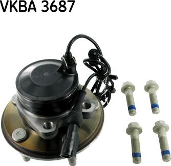 SKF VKBA 3687 - Комплект підшипника маточини колеса autozip.com.ua