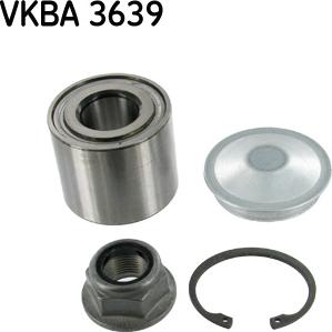 SKF VKBA 3639 - Комплект підшипника маточини колеса autozip.com.ua