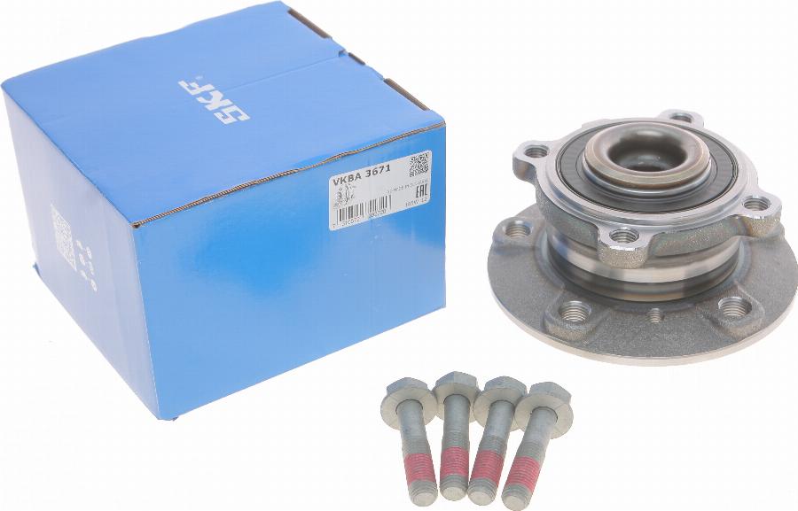 SKF VKBA 3671 - Комплект підшипника маточини колеса autozip.com.ua