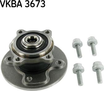 SKF VKBA 3673 - Комплект підшипника маточини колеса autozip.com.ua