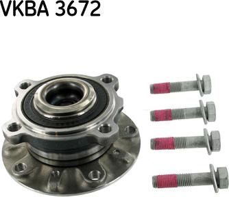 SKF VKBA 3672 - Комплект підшипника маточини колеса autozip.com.ua