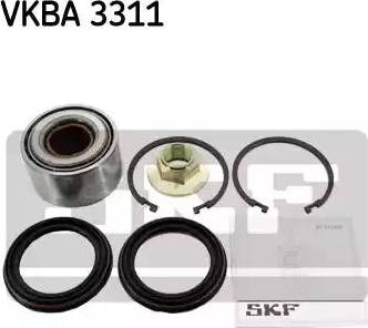 SKF VKBA 3311 - Комплект підшипника маточини колеса autozip.com.ua