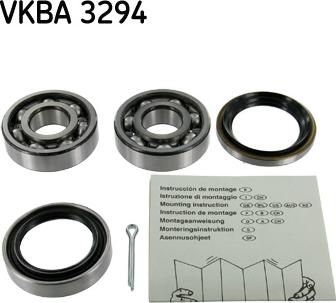 SKF VKBA 3294 - Комплект підшипника маточини колеса autozip.com.ua