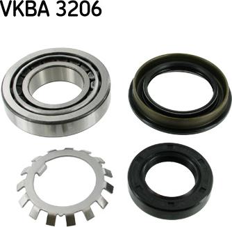 SKF VKBA 3206 - Комплект підшипника маточини колеса autozip.com.ua