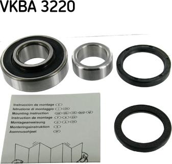 SKF VKBA 3220 - Комплект підшипника маточини колеса autozip.com.ua