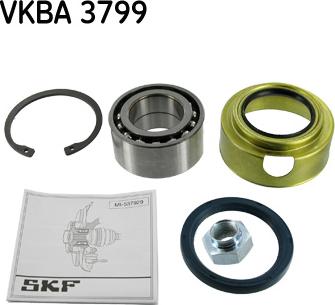 SKF VKBA 3799 - Комплект підшипника маточини колеса autozip.com.ua