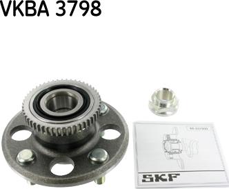 SKF VKBA 3798 - Комплект підшипника маточини колеса autozip.com.ua