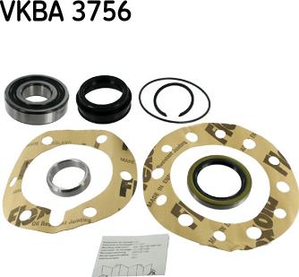 SKF VKBA 3756 - Комплект підшипника маточини колеса autozip.com.ua