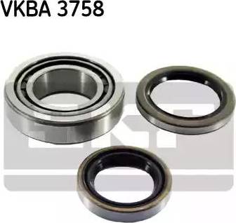 SKF VKBA 3758 - Комплект підшипника маточини колеса autozip.com.ua