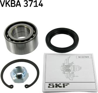 SKF VKBA 3714 - Комплект підшипника маточини колеса autozip.com.ua