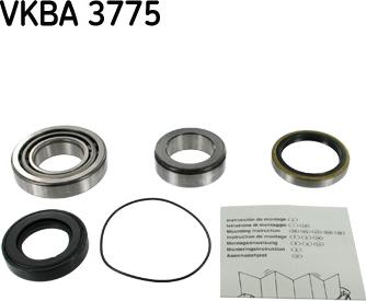 SKF VKBA 3775 - Комплект підшипника маточини колеса autozip.com.ua