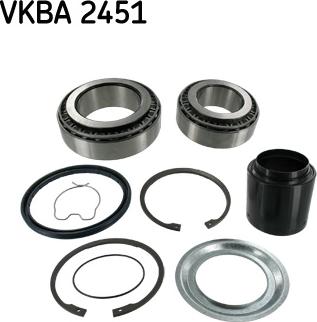 SKF VKBA 2451 - Комплект підшипника маточини колеса autozip.com.ua