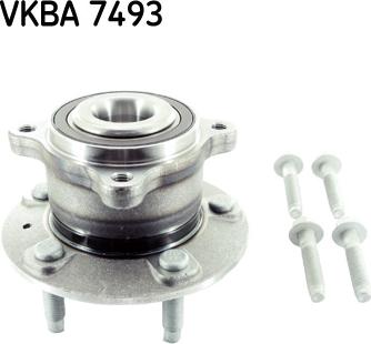 SKF VKBA 7493 - Комплект підшипника маточини колеса autozip.com.ua