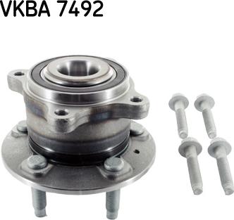 SKF VKBA 7492 - Комплект підшипника маточини колеса autozip.com.ua