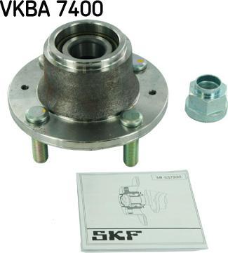 SKF VKBA 7400 - Комплект підшипника маточини колеса autozip.com.ua