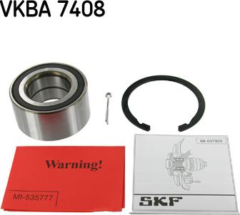 SKF VKBA 7408 - Комплект підшипника маточини колеса autozip.com.ua
