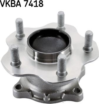 SKF VKBA 7418 - Комплект підшипника маточини колеса autozip.com.ua