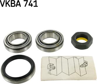 SKF VKBA 741 - Комплект підшипника маточини колеса autozip.com.ua