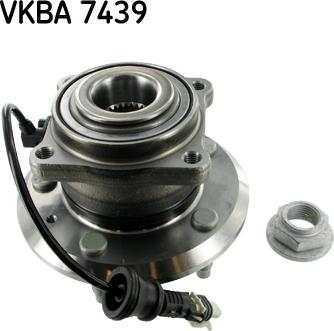 SKF VKBA 7439 - Комплект підшипника маточини колеса autozip.com.ua
