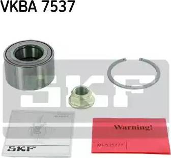 SKF VKBA 7537 - Комплект підшипника маточини колеса autozip.com.ua