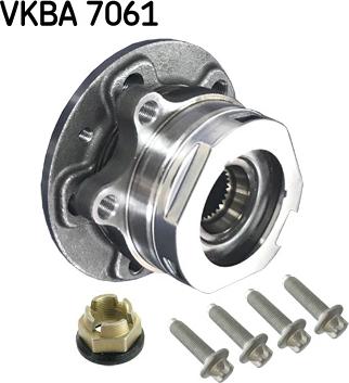 SKF VKBA 7061 - Комплект підшипника маточини колеса autozip.com.ua