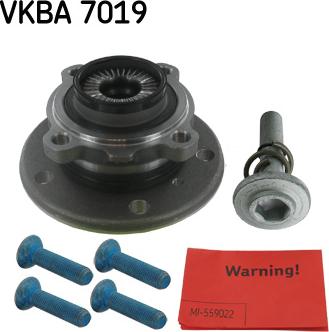 SKF VKBA 7019 - Комплект підшипника маточини колеса autozip.com.ua