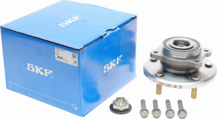 SKF VKBA 7015 - Комплект підшипника маточини колеса autozip.com.ua