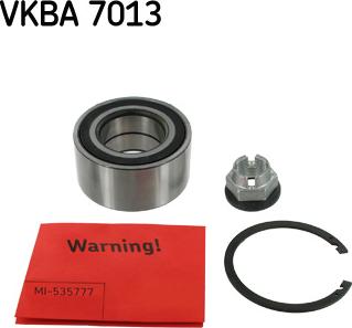 SKF VKBA 7013 - Комплект підшипника маточини колеса autozip.com.ua