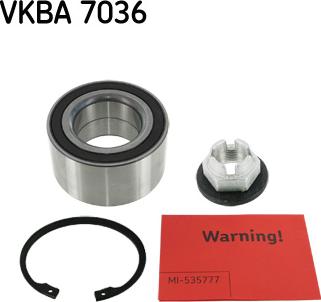 SKF VKBA 7036 - Комплект підшипника маточини колеса autozip.com.ua