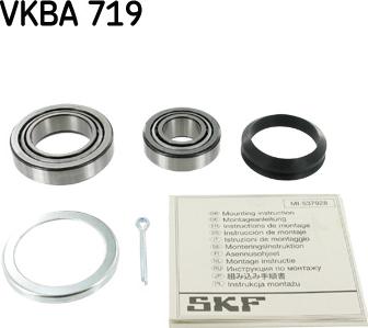 SKF VKBA 719 - Комплект підшипника маточини колеса autozip.com.ua