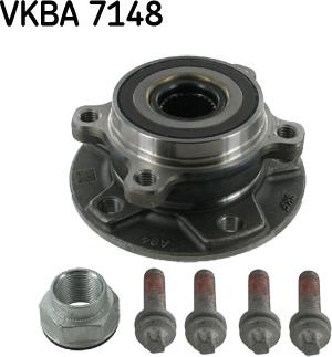 SKF VKBA 7148 - Комплект підшипника маточини колеса autozip.com.ua